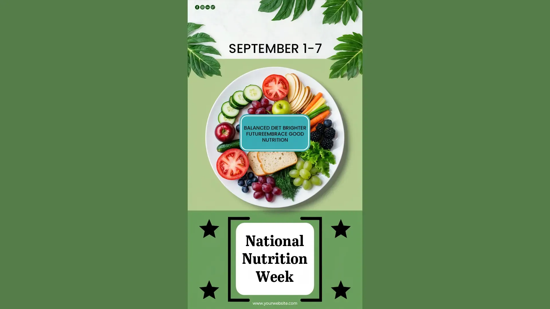 Clean Design National Nutrition Week Instagram Story